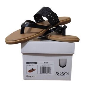 XOXO Black 8.5M Sandals